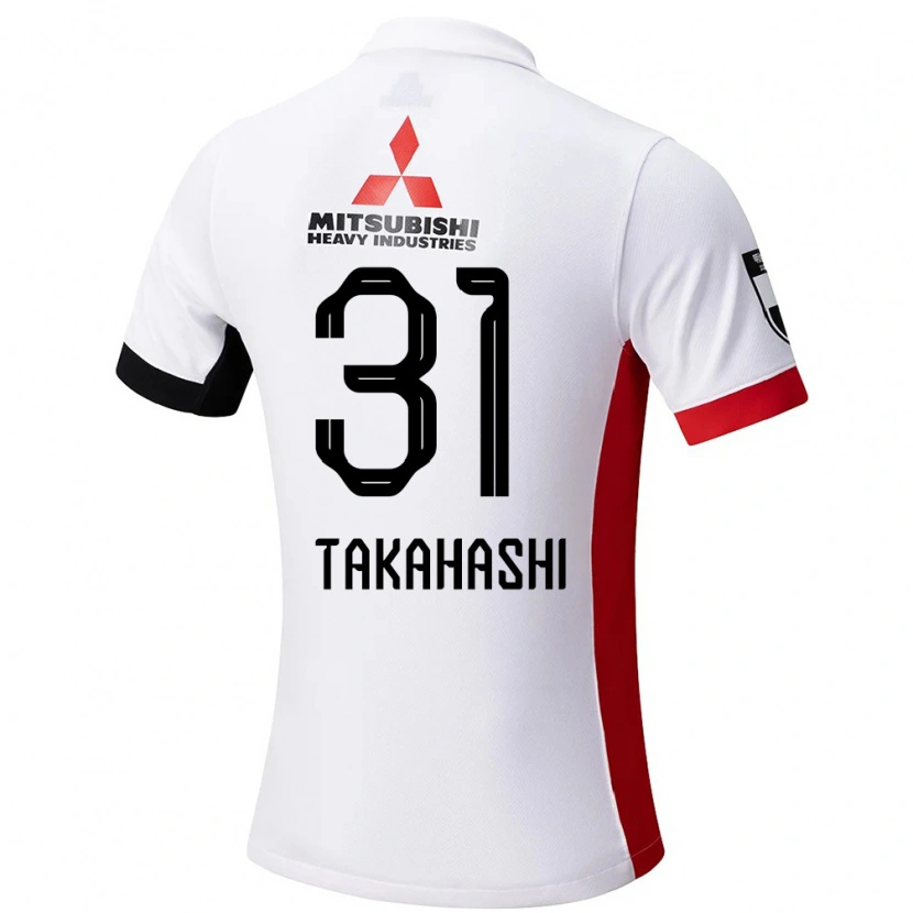 Danxen Kid Atsuro Takahashi #31 White Black Away Jersey 2025/26 T-Shirt