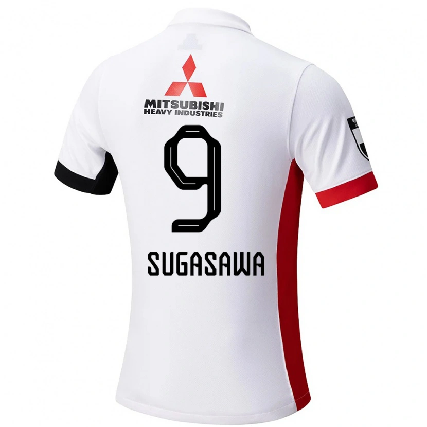 Danxen Kid Yuika Sugasawa #9 White Black Away Jersey 2025/26 T-Shirt