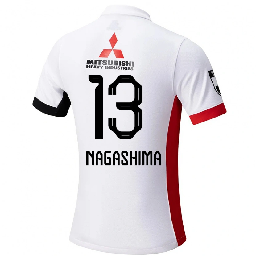 Danxen Kid Reina Nagashima #13 White Black Away Jersey 2025/26 T-Shirt