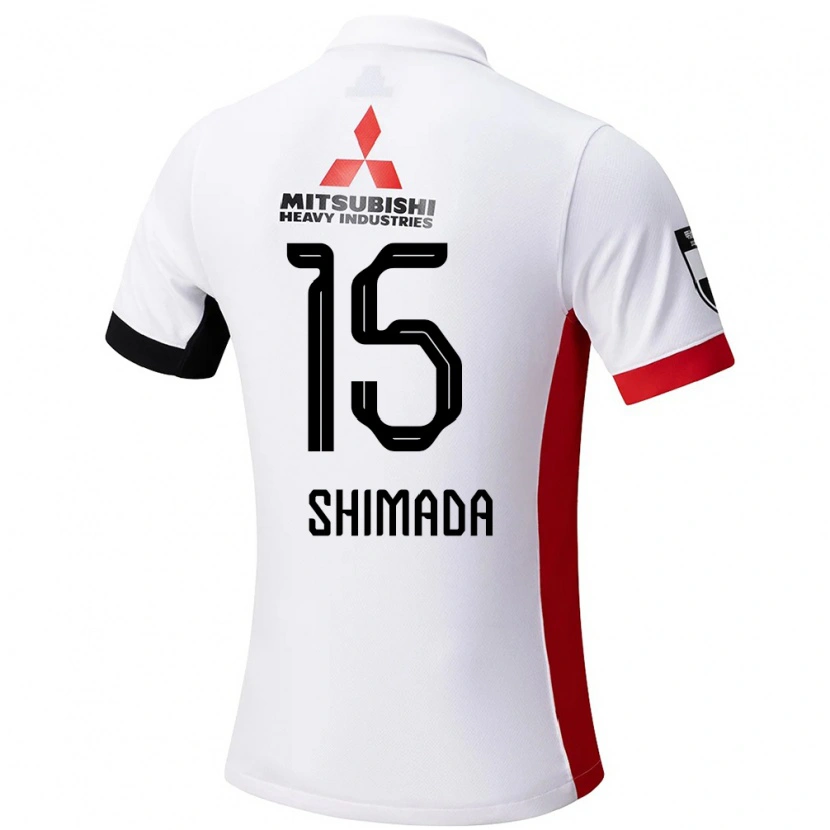 Danxen Kid Mei Shimada #15 White Black Away Jersey 2025/26 T-Shirt