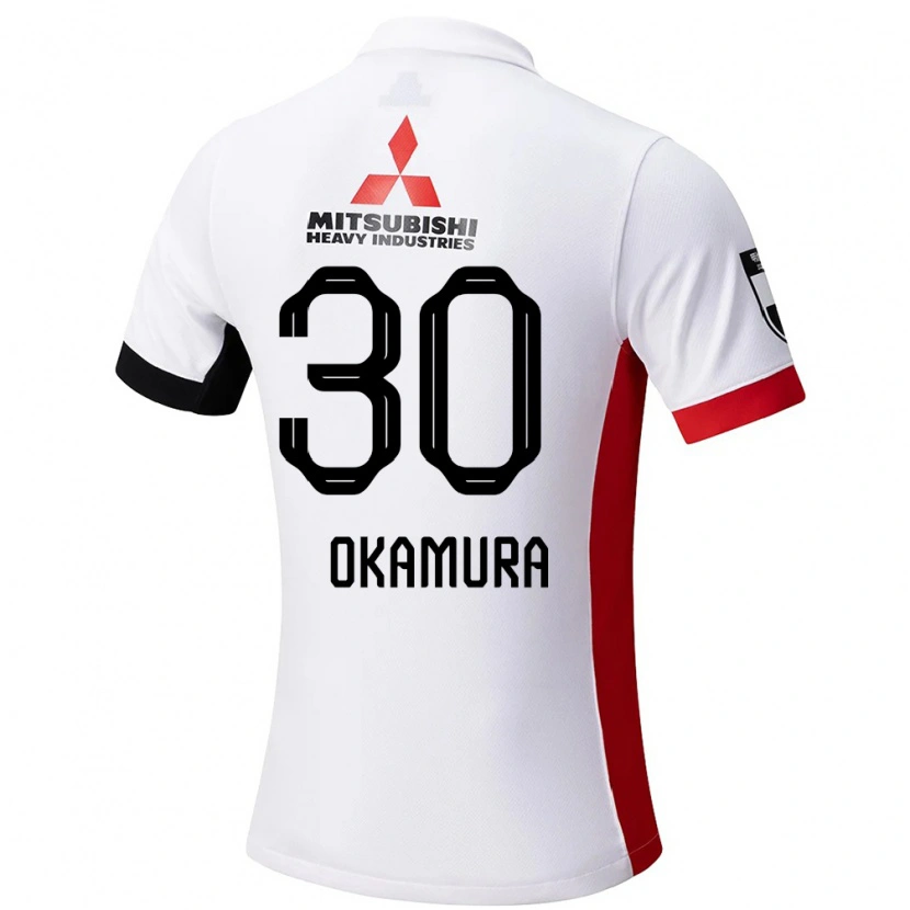 Danxen Kid Raika Okamura #30 White Black Away Jersey 2025/26 T-Shirt