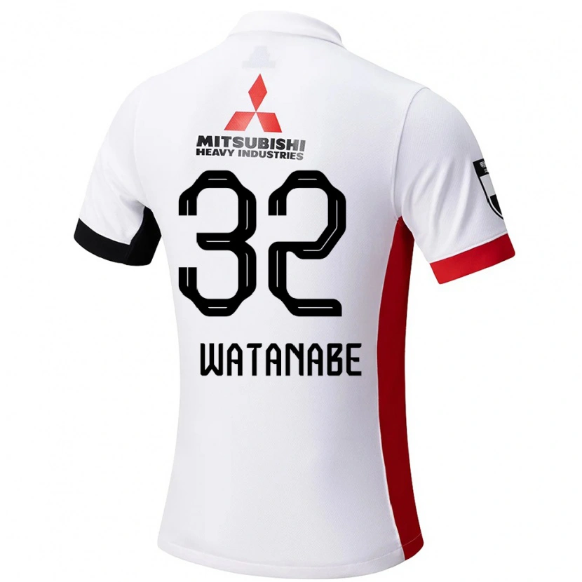 Danxen Kid Risako Watanabe #32 White Black Away Jersey 2025/26 T-Shirt