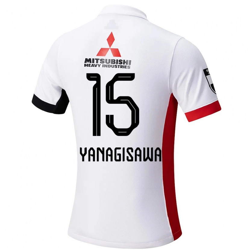 Danxen Kid Saki Yanagisawa #15 White Black Away Jersey 2025/26 T-Shirt