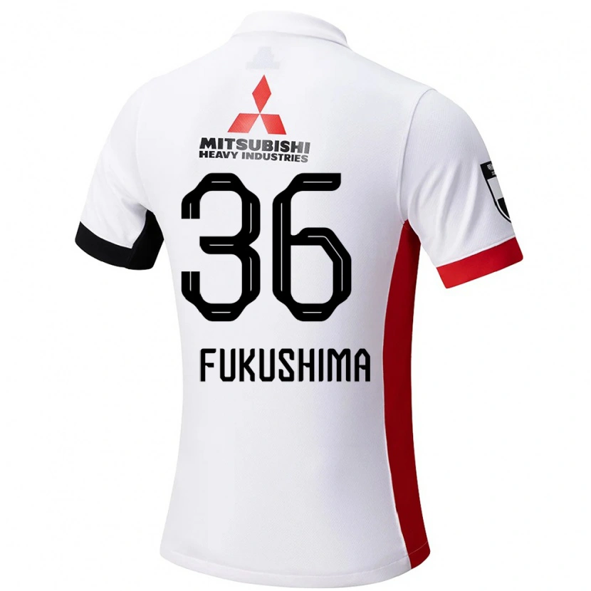 Danxen Kid Ryuya Fukushima #36 White Black Away Jersey 2025/26 T-Shirt