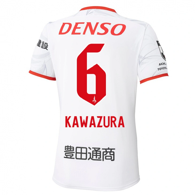 Danxen Kid Akinari Kawazura #6 White Red Away Jersey 2025/26 T-Shirt