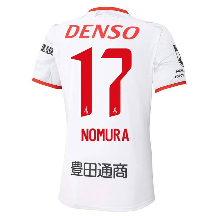 Danxen Kid Yuto Nomura #17 White Red Away Jersey 2025/26 T-Shirt