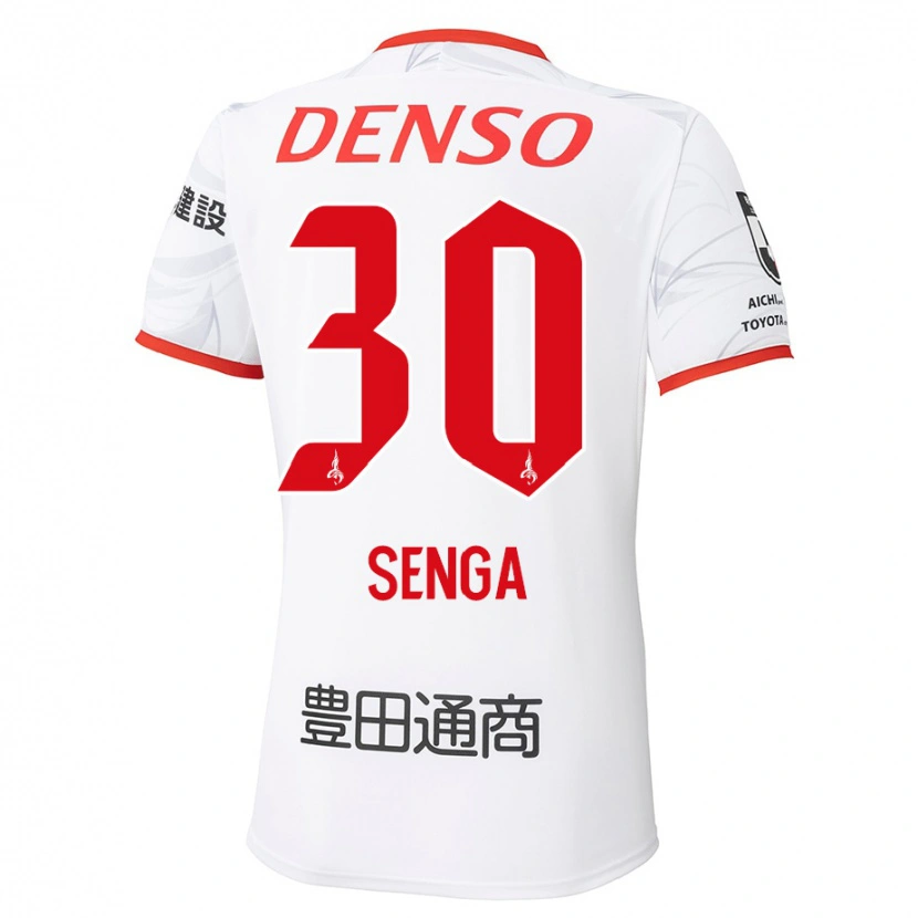 Danxen Kid Shotaro Senga #30 White Red Away Jersey 2025/26 T-Shirt