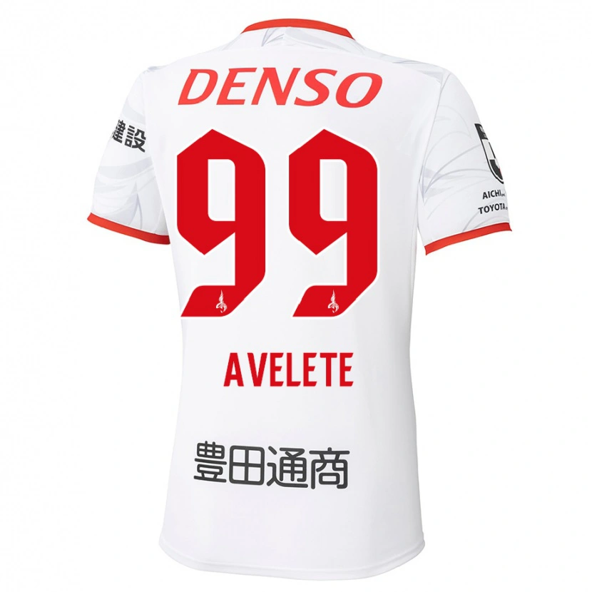 Danxen Kid Yves Avelete #99 White Red Away Jersey 2025/26 T-Shirt