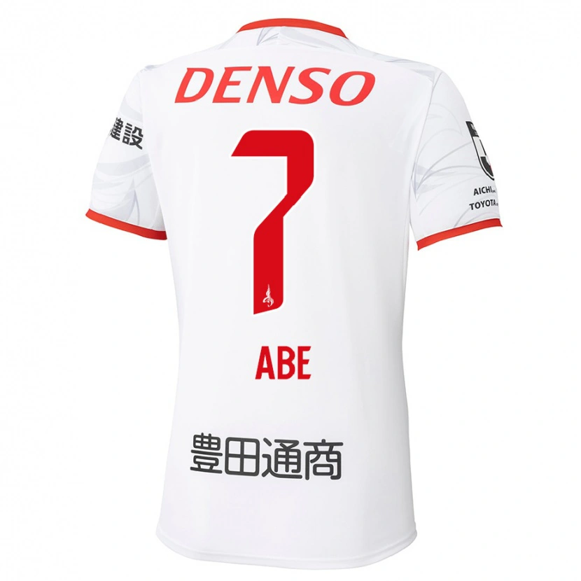 Danxen Kid Hiroyuki Abe #7 White Red Away Jersey 2025/26 T-Shirt