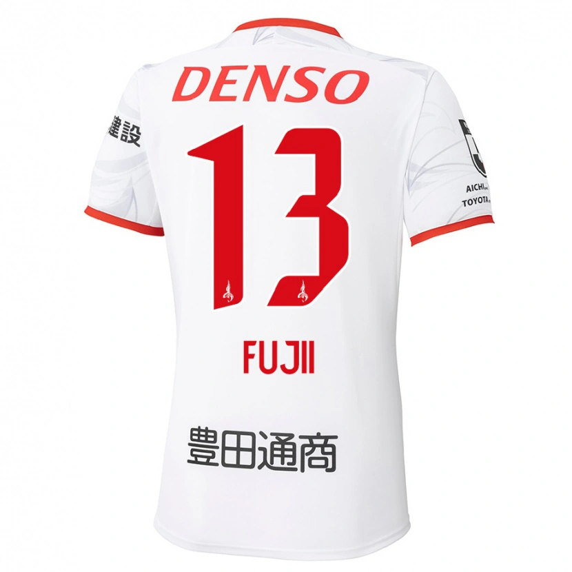 Danxen Kid Haruya Fujii #13 White Red Away Jersey 2025/26 T-Shirt