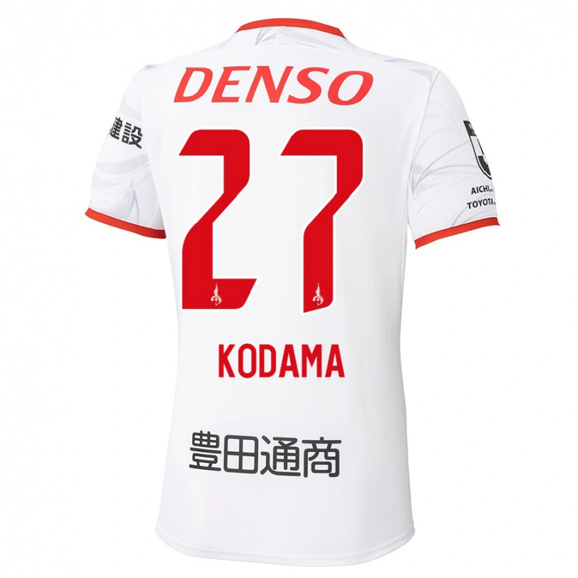 Danxen Kid Shunto Kodama #27 White Red Away Jersey 2025/26 T-Shirt