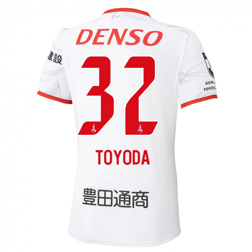 Danxen Kid Koki Toyoda #32 White Red Away Jersey 2025/26 T-Shirt