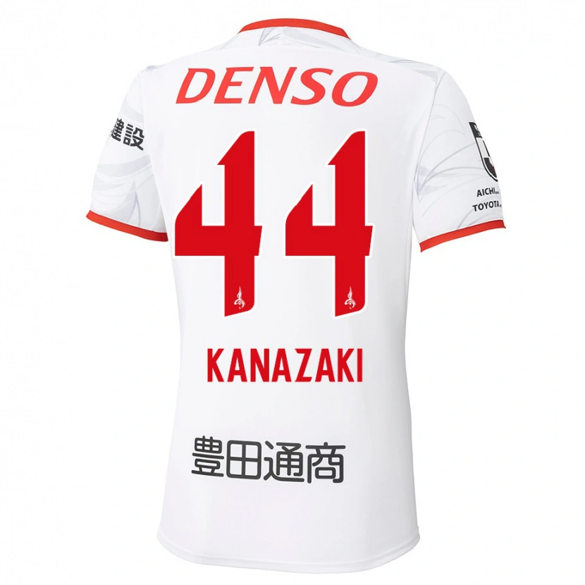 Danxen Kid Mu Kanazaki #44 White Red Away Jersey 2025/26 T-Shirt