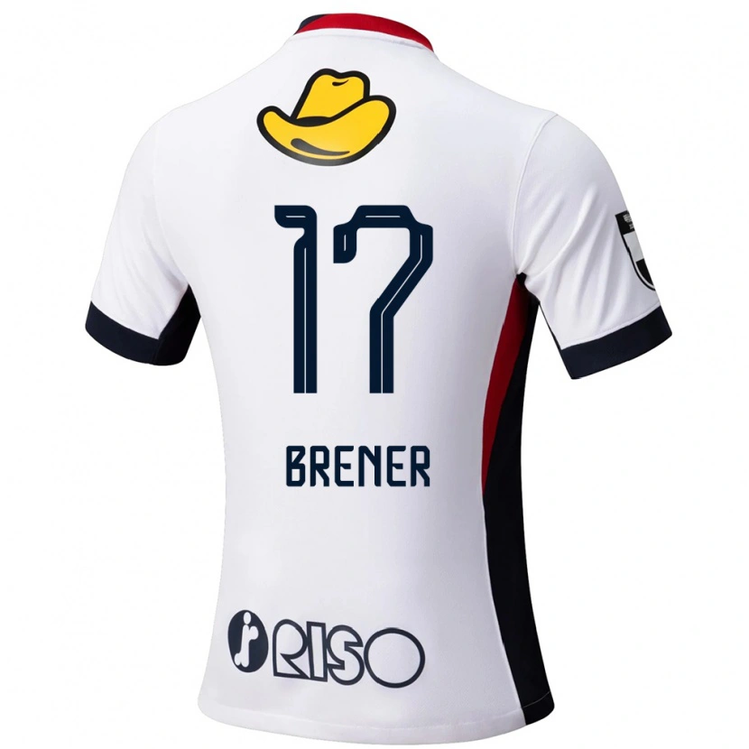 Danxen Kid Talles Brener #17 White Black Away Jersey 2025/26 T-Shirt