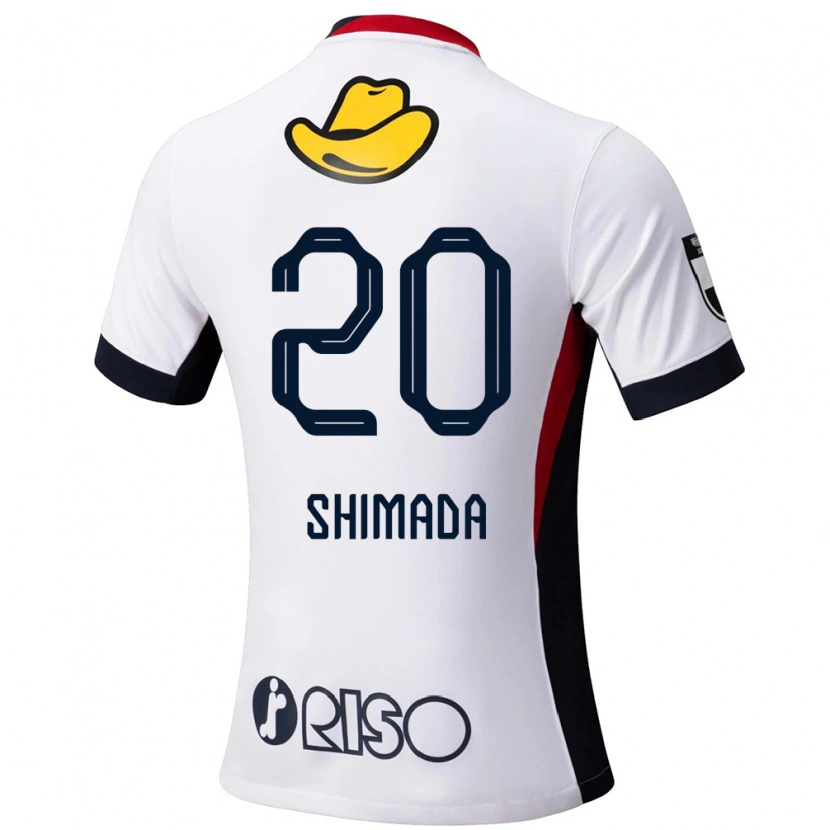 Danxen Kid Victor Shimada #20 White Black Away Jersey 2025/26 T-Shirt