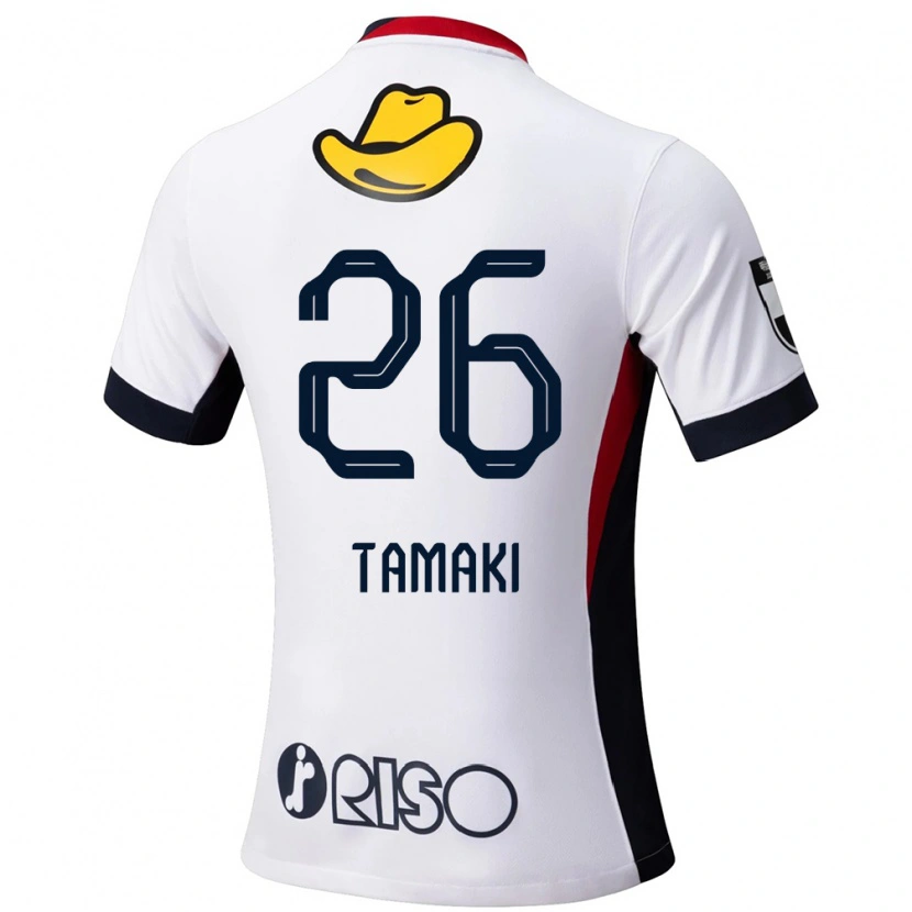 Danxen Kid Amon Tamaki #26 White Black Away Jersey 2025/26 T-Shirt