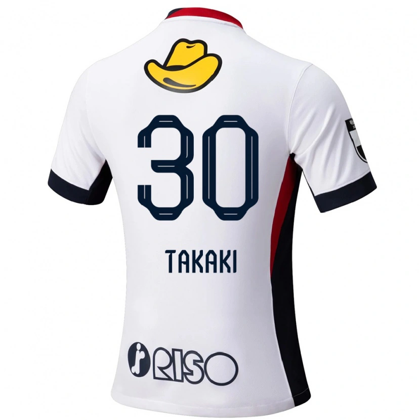 Danxen Kid Raito Takaki #30 White Black Away Jersey 2025/26 T-Shirt