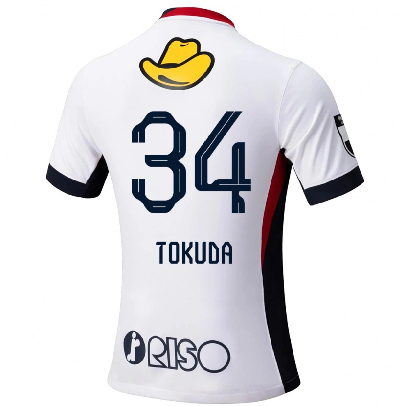 Danxen Kid Homare Tokuda #34 White Black Away Jersey 2025/26 T-Shirt