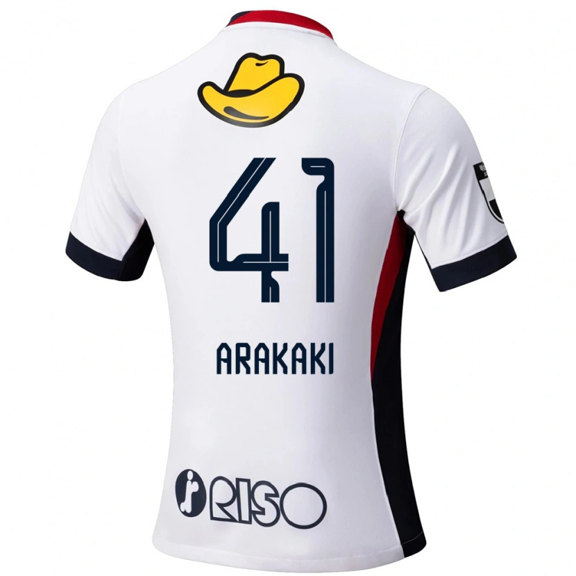 Danxen Kid Yota Arakaki #41 White Black Away Jersey 2025/26 T-Shirt