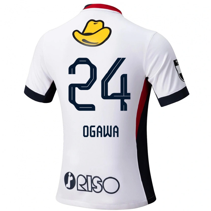 Danxen Kid Yusuke Ogawa #24 White Black Away Jersey 2025/26 T-Shirt