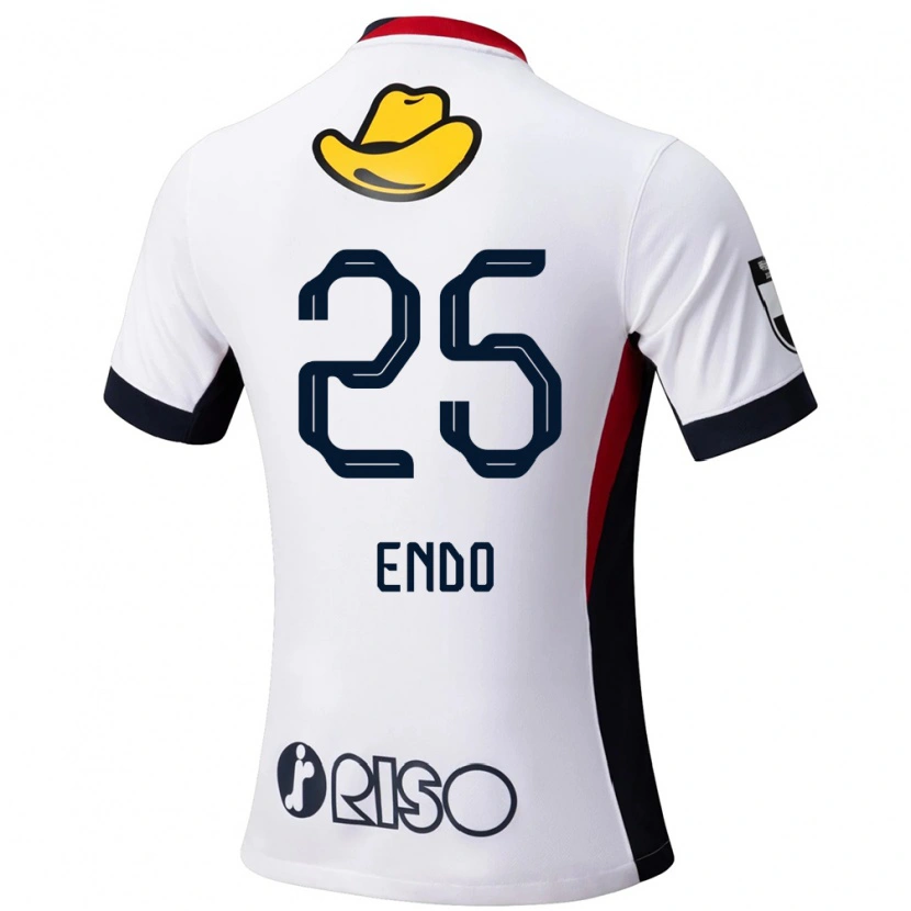 Danxen Kid Yasushi Endo #25 White Black Away Jersey 2025/26 T-Shirt