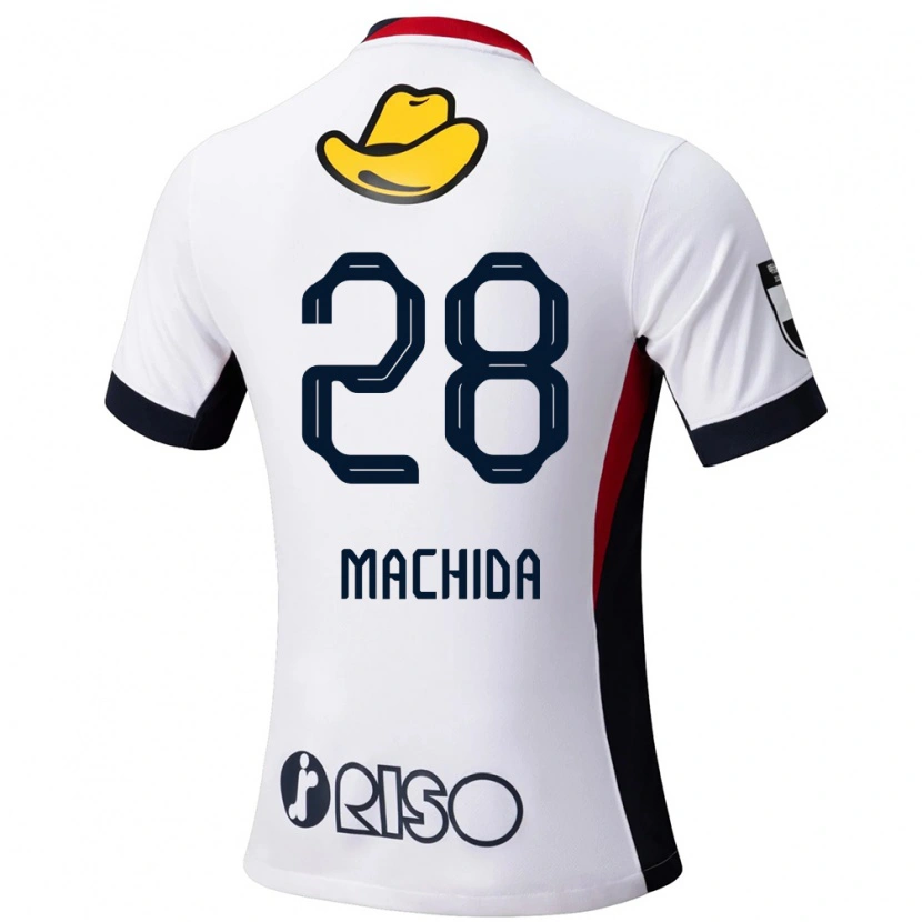 Danxen Kid Koki Machida #28 White Black Away Jersey 2025/26 T-Shirt