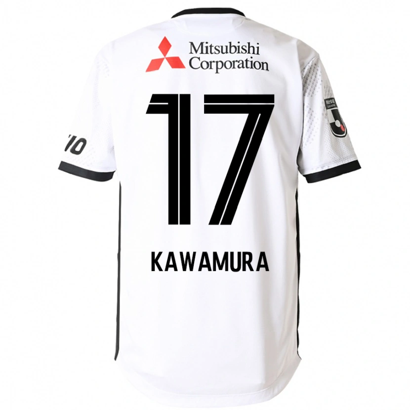 Danxen Kid Riku Kawamura #17 White Black Away Jersey 2025/26 T-Shirt