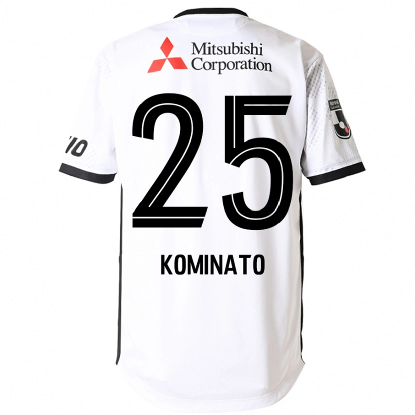 Danxen Kid Tsuna Kominato #25 White Black Away Jersey 2025/26 T-Shirt