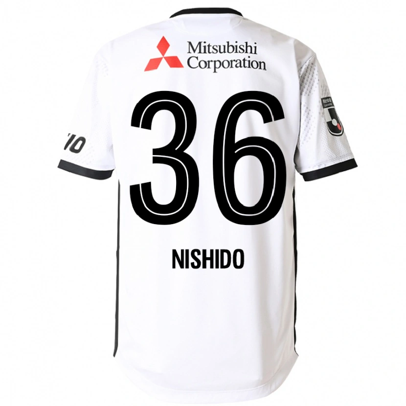 Danxen Kid Hisatoshi Nishido #36 White Black Away Jersey 2025/26 T-Shirt