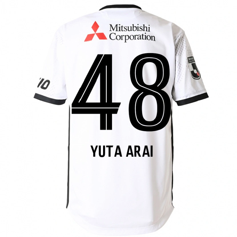 Danxen Kid Yuta Arai #48 White Black Away Jersey 2025/26 T-Shirt