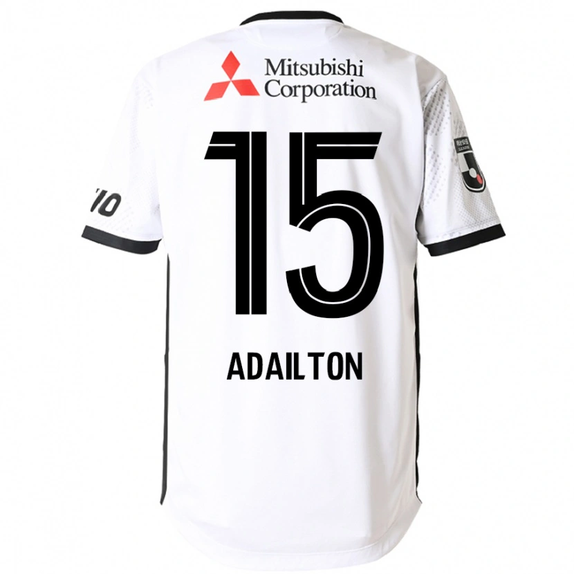 Danxen Kid Adailton #15 White Black Away Jersey 2025/26 T-Shirt