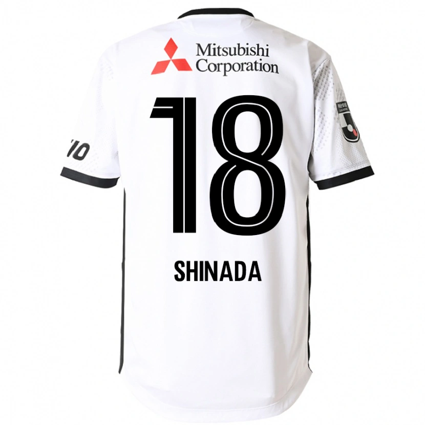 Danxen Kid Manato Shinada #18 White Black Away Jersey 2025/26 T-Shirt