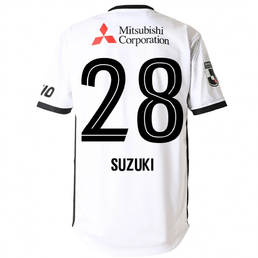 Danxen Kid Junya Suzuki #28 White Black Away Jersey 2025/26 T-Shirt