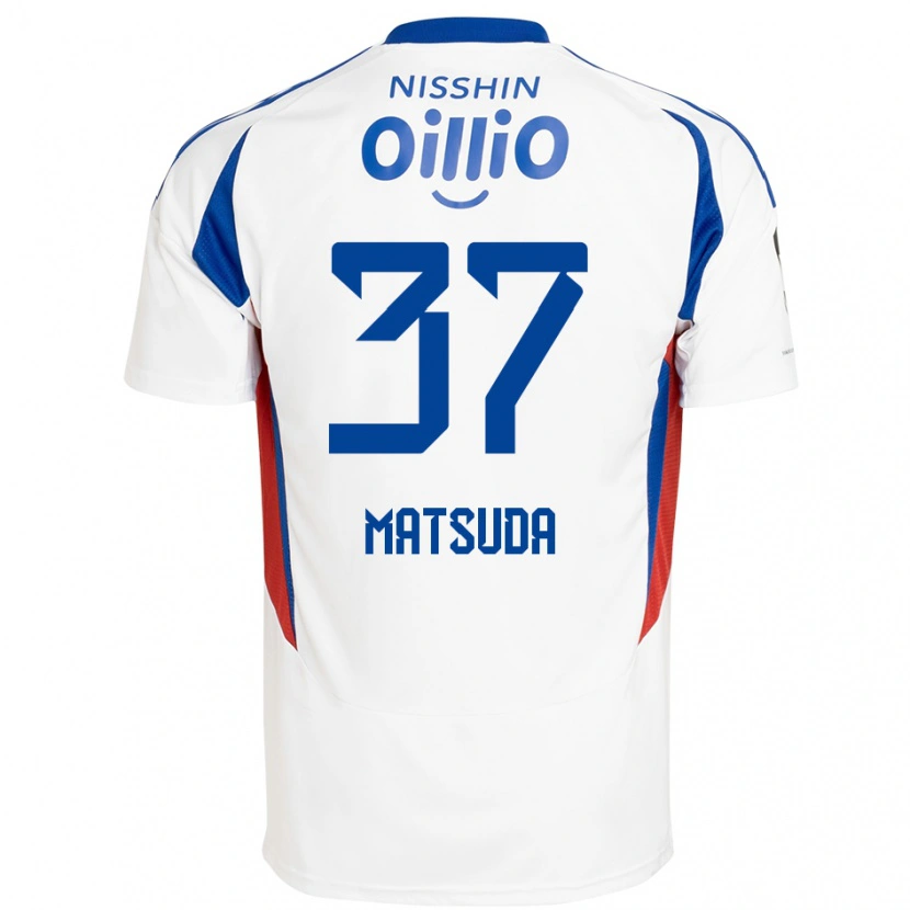 Danxen Kid Eitaro Matsuda #37 White Royal Blue Away Jersey 2025/26 T-Shirt