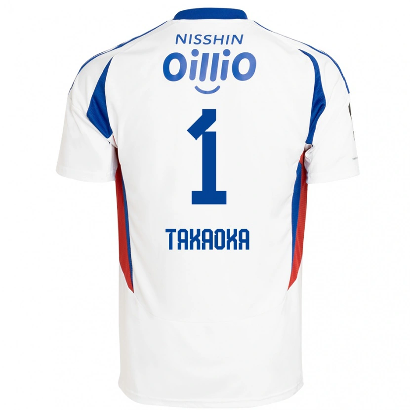 Danxen Kid Yohei Takaoka #1 White Royal Blue Away Jersey 2025/26 T-Shirt