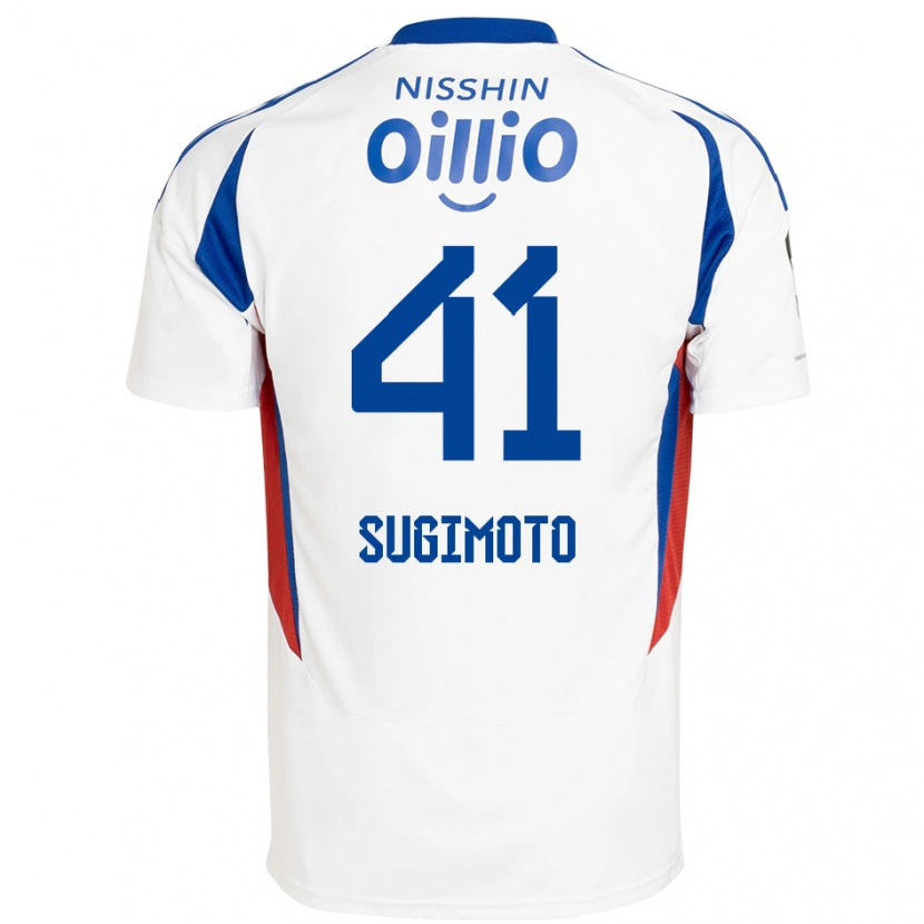 Danxen Kid Kenyu Sugimoto #41 White Royal Blue Away Jersey 2025/26 T-Shirt