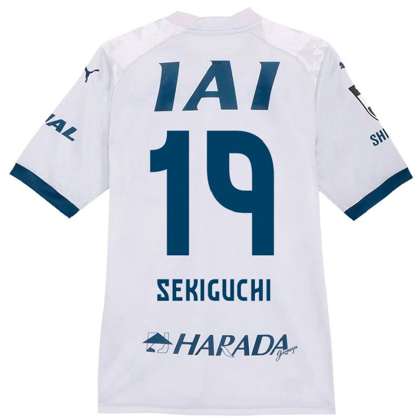 Danxen Kid Kota Sekiguchi #19 White Royal Blue Away Jersey 2025/26 T-Shirt