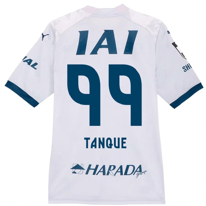 Danxen Kid Douglas Tanque #99 White Royal Blue Away Jersey 2025/26 T-Shirt