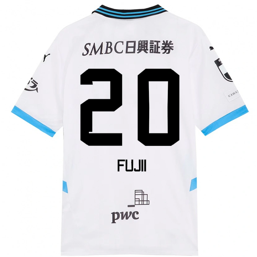 Danxen Kid Rensuke Fujii #20 White Sky Blue Away Jersey 2025/26 T-Shirt