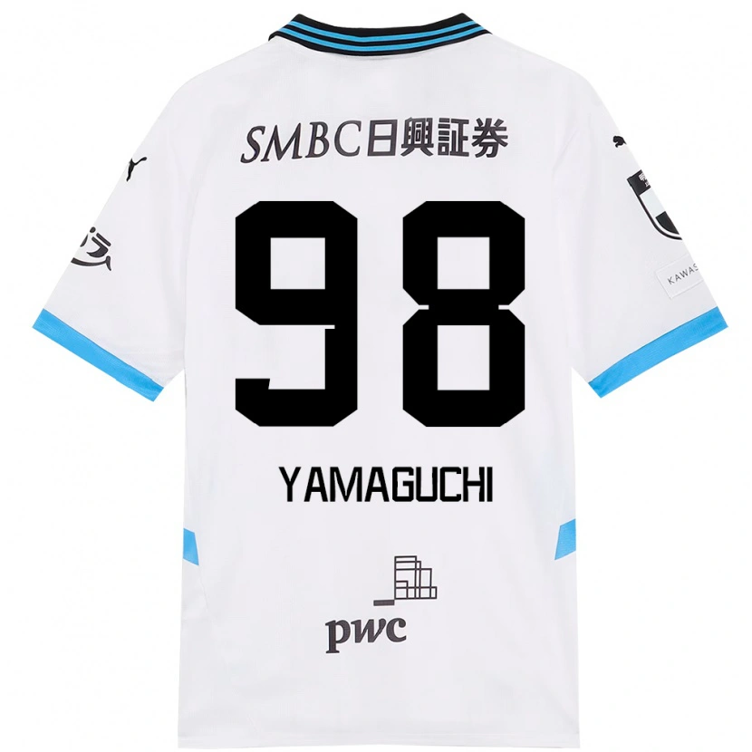 Danxen Kid Louis Thébault-Yamaguchi #98 White Sky Blue Away Jersey 2025/26 T-Shirt