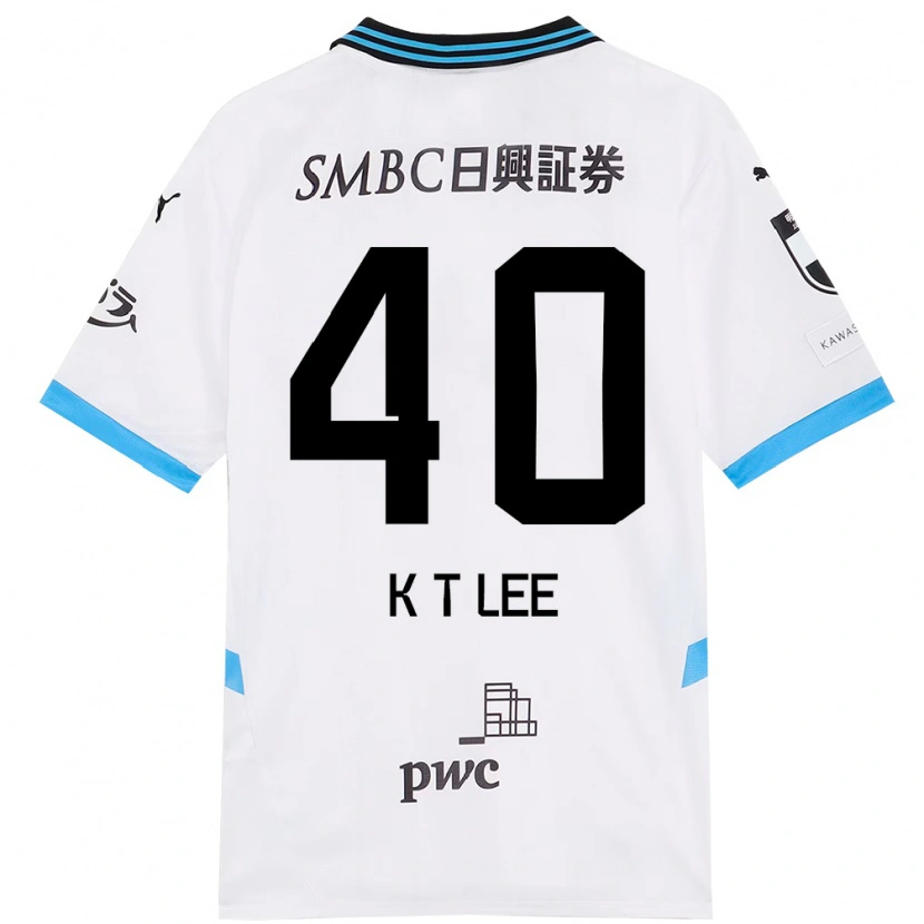 Danxen Kid Kyeong-Tae Lee #40 White Sky Blue Away Jersey 2025/26 T-Shirt