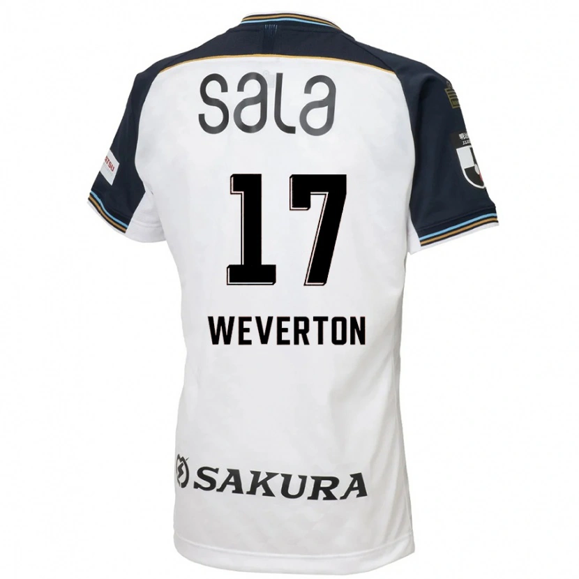 Danxen Kid Weverton #17 White Black Away Jersey 2025/26 T-Shirt