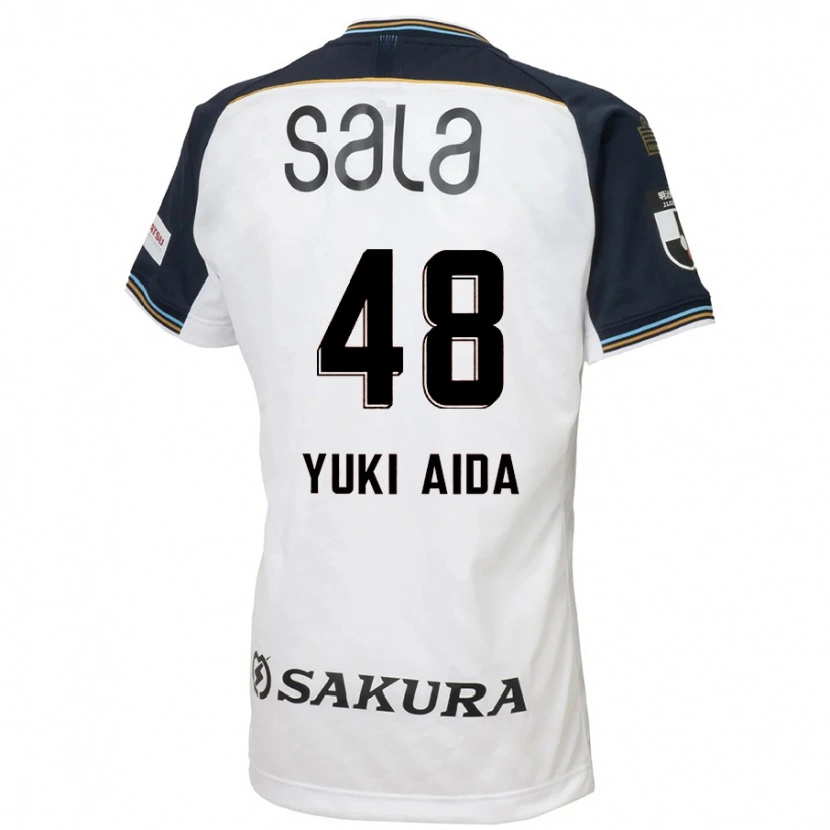 Danxen Kid Yuki Aida #48 White Black Away Jersey 2025/26 T-Shirt