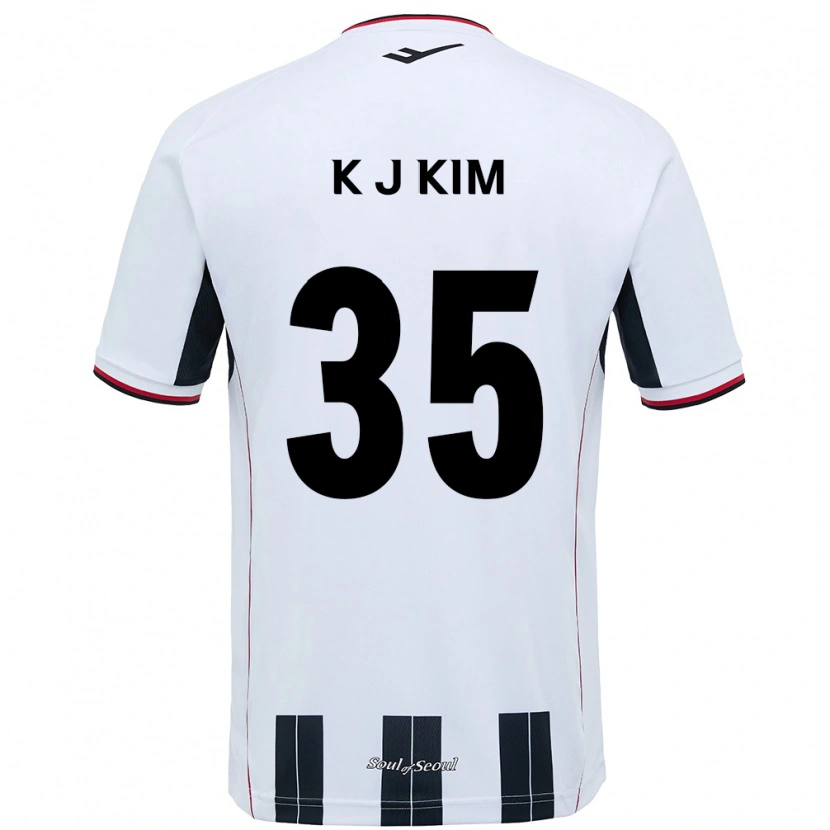 Danxen Kid Kang-Jun Kim #35 White Black Away Jersey 2025/26 T-Shirt