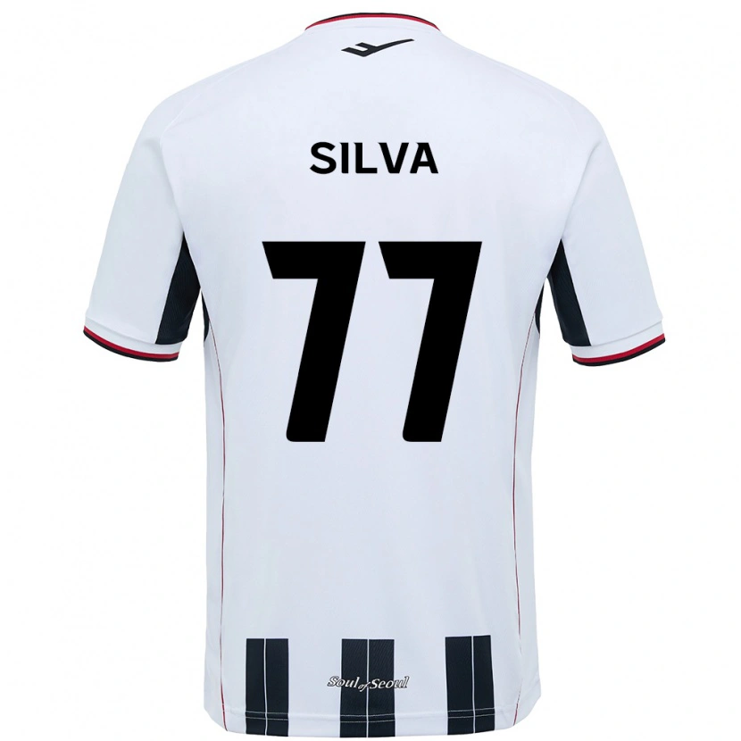 Danxen Kid Lucas Silva #77 White Black Away Jersey 2025/26 T-Shirt