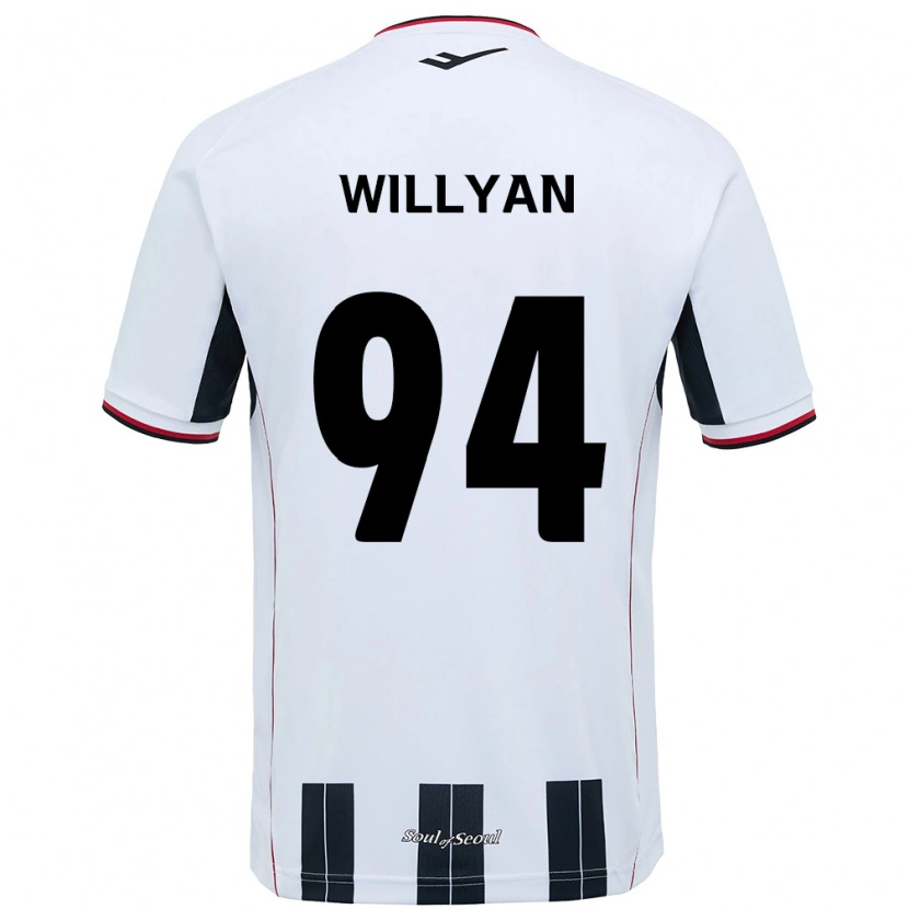 Danxen Kid Willyan #94 White Black Away Jersey 2025/26 T-Shirt