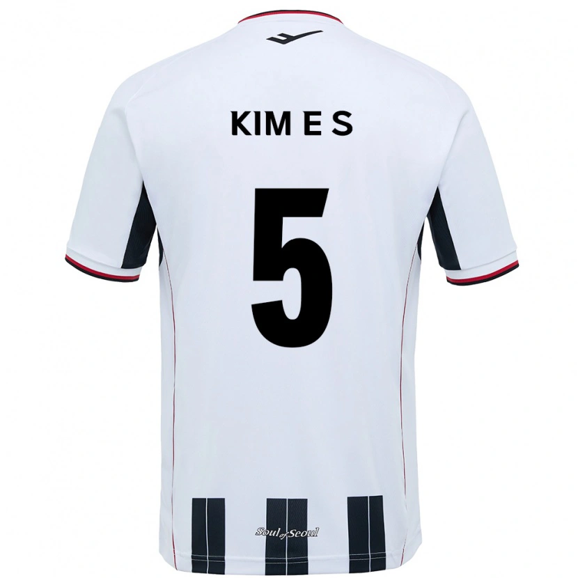 Danxen Kid Kim Eun-Sol #5 White Black Away Jersey 2025/26 T-Shirt