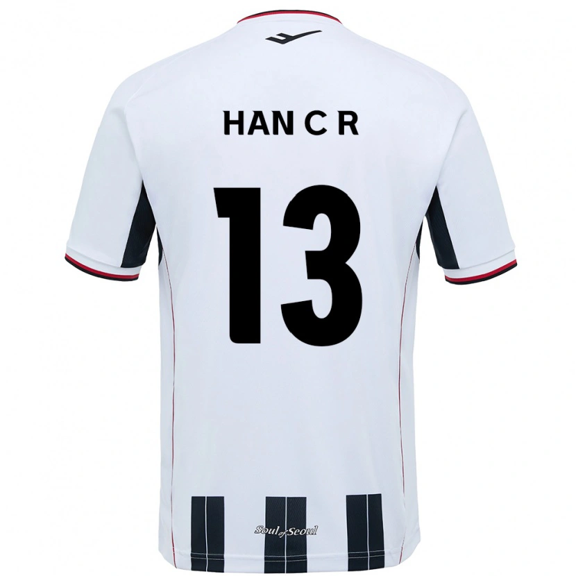 Danxen Kid Han Chae-Rin #13 White Black Away Jersey 2025/26 T-Shirt