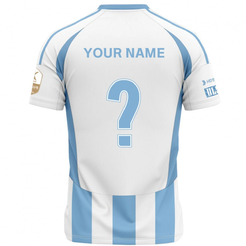 Danxen Kid Your Name #0 White Sky Blue Away Jersey 2025/26 T-Shirt