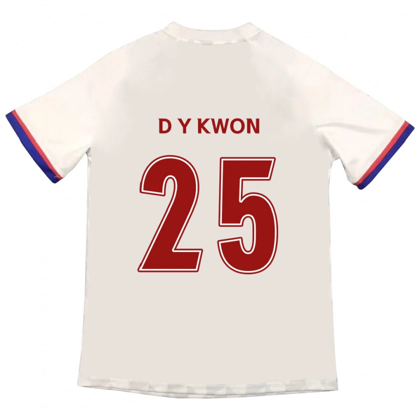 Danxen Kid Do-Yeong Kwon #25 Off-White Red Away Jersey 2025/26 T-Shirt